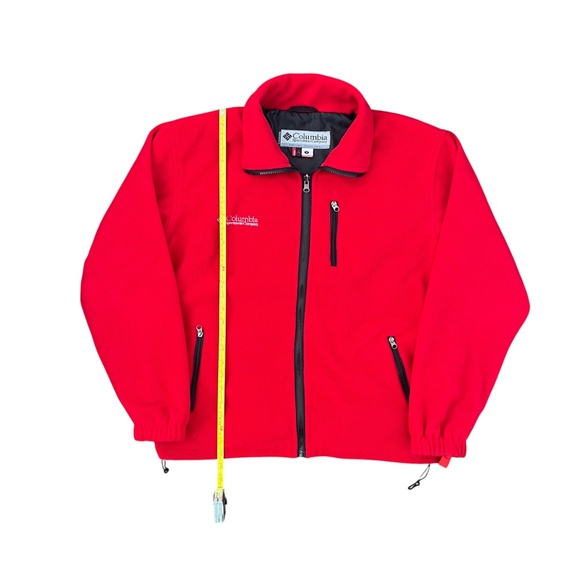 Columbia Men's Red Zip Up Sweater - Picture 5 of 9